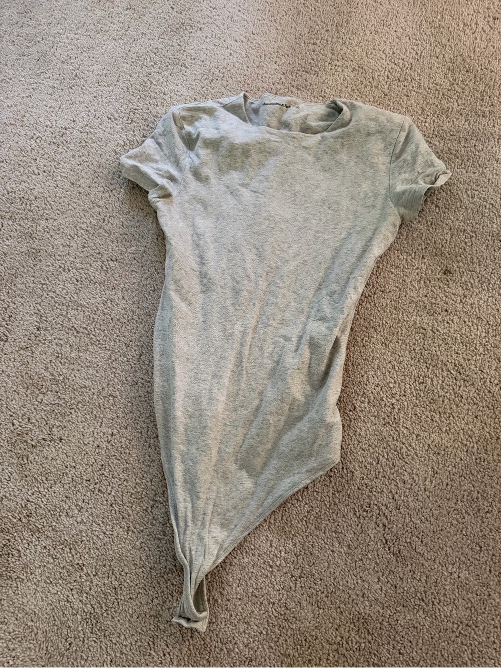 Abercrombie bodysuit size M grey